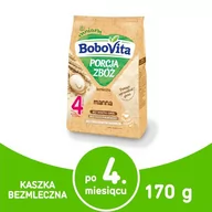 Kaszki dla dzieci - Bobovita (Nutricia) Porcja Zbóż Kaszka bezmleczna manna 170g 101791 - miniaturka - grafika 1