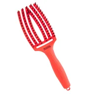 Szczotki i grzebienie do włosów - Olivia Garden Fingerbrush Neon Orange szczotka z włosia dzika - miniaturka - grafika 1