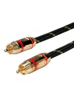 ROLINE Kabel Cinch GOLD RCA M-M 2.5m czerwony - Kable - miniaturka - grafika 1