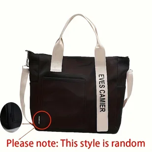 TEMU Solidna i wytrzymała torba na ramię z tkaniny oxford, do noszenia w dłoni, z regulowanym paskiem na ramię - wielokomorowa, niezbędna do - Inne - miniaturka - grafika 1