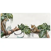 Podkładki na biurko - Podkładka na biurko z nadrukiem Gepardy na gałęzi 120x60 cm - miniaturka - grafika 1