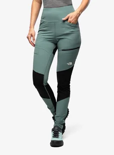 Spodnie damskie The North Face Felik Alpine Tight - dark sage/black - Spodnie damskie - miniaturka - grafika 1