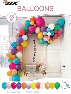 BALONY GIRLANDA DEKORACJA URODZINY ROCZEK 65szt - Baby shower i roczek - miniaturka - grafika 1