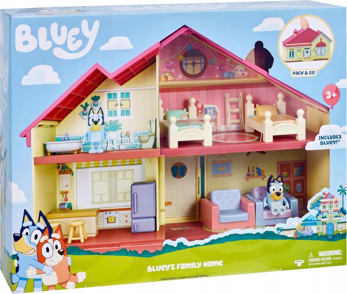 Domek Dla Lalek Bluey Dom Zestaw Mebli Z Figurką Prezent Dla Dzieci Święta