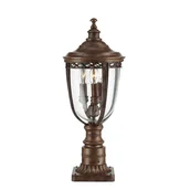 Lampy ogrodowe - Elstead Lighting English Bridle 3Lt Medium Pedestal British Bronze FE/EB3/M BRB Lampa ogrodowa IP44 stylowa FE/EB3/M BRB) - miniaturka - grafika 1