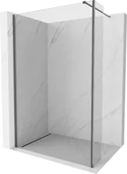 Ścianki i drzwi prysznicowe - Mexen Kioto ścianka prysznicowa Walk-in 105 x 40 cm, transparent, gun gray szczotkowany - 800-105-212-66-00-040 - miniaturka - grafika 1