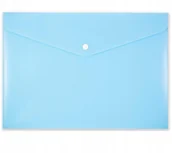 Koperty - Koperta na zatrzask A4 PP-113 pastelowa niebieska - miniaturka - grafika 1