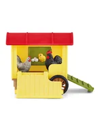 Zabawki kreatywne - Schleich 12-częściowy zestaw "Mobile Chicken Coop" - 3+ - miniaturka - grafika 1