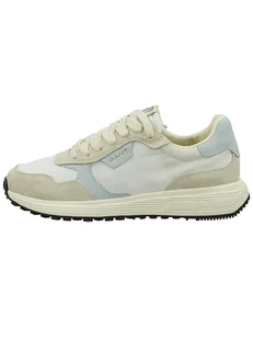 GANT Footwear Skórzane sneakersy "Beywin" w kolorze beżowo-biało-błękitnym - Trampki damskie - miniaturka - grafika 1