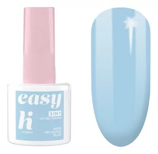 Hi Hybrid Hi Hybrid Lakier hybrydowy Easy 3w1 nr 606 Relaxing Blue 5ml 134203 - Lakiery hybrydowe - miniaturka - grafika 1