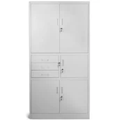 Szafy biurowe - JAN NOWAK model FILIP II biurowa szafa metalowa z sejfem na akta i dokumenty - miniaturka - grafika 1