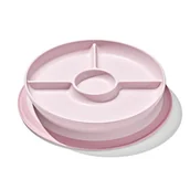 Miseczki i talerzyki dla dzieci - OXO Talerzyk Dzielony z Silikonową Przyssawką Blossom - miniaturka - grafika 1