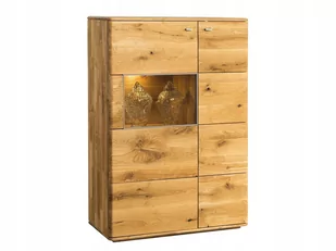 Niska Witryna Lity Dąb Sękaty Palony - Witryny Niska Witryna Lity Dąb Sękaty Palony - Witryny - miniaturka - grafika 1