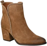 Botki damskie - Kowbojki Karino 4916 005-P Rudy Welur Skóra - KARINO - miniaturka - grafika 1