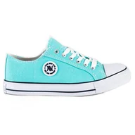 Trampki damskie - Trampki New Age niebieskie - miniaturka - grafika 1