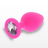 Korki analne - ToyJoy Diamond Booty Jewel Large Pink - miniaturka - grafika 1
