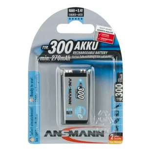 Ansmann Akumulator 9 V NiMH MaxE 6LR61 5035453 300 mAh 8.4 V 1 szt - Ładowarki i akumulatory - miniaturka - grafika 1