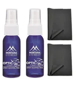 Akcesoria do okularów - ZESTAW 4 PRODUKTÓW - 2x 30ml Płyn do pielęgnacji i czyszczenia + 2x Ściereczka Premium z mikrofibry - miniaturka - grafika 1