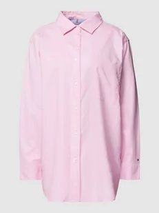 Bluzka o kroju oversized z wykładanym kołnierzem model ‘OXFORD’ - Koszule damskie - miniaturka - grafika 1