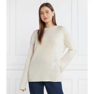 Tommy Hilfiger Wełniany sweter BOAT-NK | Relaxed fit - Swetry damskie - miniaturka - grafika 1