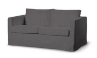 Pokrowce na meble - Dekoria pl pl Pokrowiec na sofę Karlstad 2-osobową nierozkładaną długi grafitowy 165 x 89 x 64 cm Etna 618-705-35 - miniaturka - grafika 1