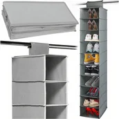 Meble modułowe i akcesoria - Organizer Wiszący Do Szafy Wieszak 10 Półek Regał - miniaturka - grafika 1