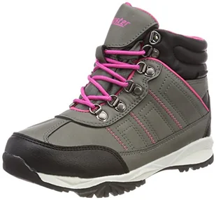 Gregster Dziecięce buty trekkingowe do sznurowania odporne na działanie wody i przepuszczające powietrze wysokie buty trekkingowe wygodne lekkie buty dziecięce do aktywności na świeżym powietrzu buty trekkingowe dla chłopców i dziewczynek, szary - Szary, szary, różowy. - 30 EU - Buty dla chłopców - miniaturka - grafika 1