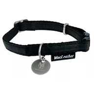 Obroże dla psów - Zolux Obroża regulowana Mac Leather 20mm Czarna [522040NO] 6286 - miniaturka - grafika 1