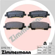 Klocki hamulcowe - Klocki hamulcowe - komplet ZIMMERMANN 22112.170.1 - miniaturka - grafika 1