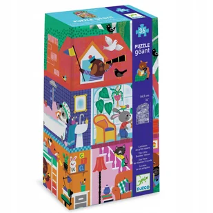 Puzzle gigant DOMEK MAŁYCH PRZYJACIÓŁ DJ07169 - Puzzle - miniaturka - grafika 1