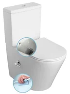 Kompakty WC - SAPHO Kompakt WC PACO RIMLESS biały bez deski ze zintegrowaną baterią i prysznicem bidetowym PC1012RX - miniaturka - grafika 1