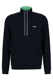 BOSS Bluza męska z dżerseju 1 (1 opakowanie), niebieski, S - Bluzy męskie - miniaturka - grafika 1