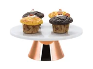 Serwisy obiadowe - ECHTWERK Patera na tort z marmuru (Ø 30, Miedziany) - miniaturka - grafika 1