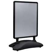 Akcesoria do tablic - Stojak na plakat A1 z podstawą na wodę, czarny, stop aluminium - miniaturka - grafika 1