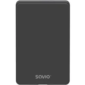 Etui na twarde dyski - Savio AK-73 Czarny - miniaturka - grafika 1