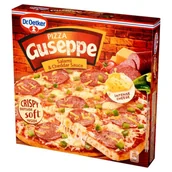 Dania mrożone - Dr.Oetker Guseppe Pizza z salami i sosem cheddar 418 g - miniaturka - grafika 1