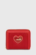 Portfele - Love Moschino portfel damski kolor czerwony JC5619PP1GLA1500 - miniaturka - grafika 1