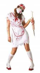 Strój dla dorosłych, Pielęgniarka Zombie, rozmiar M - Stroje karnawałowe - miniaturka - grafika 1