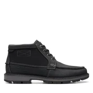 Botki damskie - Clarks Premium Męskie botki MaplewalkMocGP, czarne Combi, 39 EU, Black Combi, 39 EU - miniaturka - grafika 1
