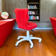 Krzesła obrotowe dla dzieci - Krzesło do biurka czerwone PETIT 3/4 Visto - miniaturka - grafika 1