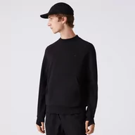 Bluzy męskie - Lacoste męska bluza z mieszanki bawełnianej z okrągłym dekoltem i kieszenią typu kangurka - miniaturka - grafika 1