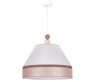 Lampy sufitowe - Duolla - Żyrandol na lince AVIGNON 1xE27/15W/230V śr. 60 cm biały/beżowy - miniaturka - grafika 1