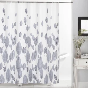 Galicja Zasłona prysznicowa PEVA w liście 180x180cm 1 szt. - Zasłony Galicja Zasłona prysznicowa PEVA w liście 180x180cm 1 szt. - Zasłony - miniaturka - grafika 1