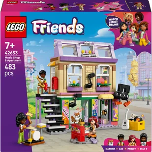 LEGO Friends - Instrumenty Sklep muzyczny i mieszkanie klocki LEGO PREZENT DLA DZIEWCZYNKI - Klocki - miniaturka - grafika 1