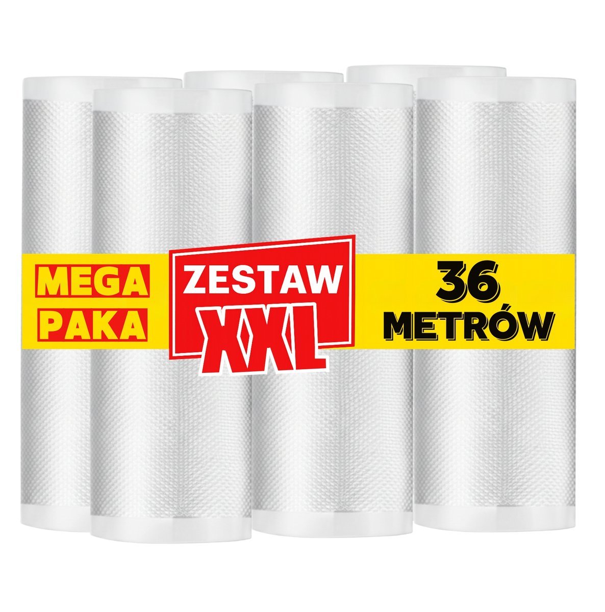 Rolka do zgrzewarki pakowania próżniowego 20 cm x 36 m folia moletowana
