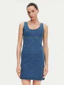 Sukienki - Silvian Heach Sukienka jeansowa GPP25298VE Niebieski Slim Fit - miniaturka - grafika 1