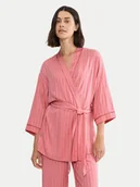 Szlafroki damskie - Triumph Szlafrok Amourette Jacquard 10227267 Różowy Regular Fit - miniaturka - grafika 1