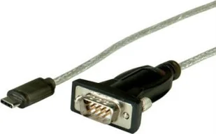Kabel USB Roline USB-C - RS-232 1.8 m Czarny - Kable USB - miniaturka - grafika 1