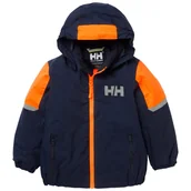 Kurtki narciarskie - Helly Hansen K Rider 2.0 Ins, kurtka narciarska, juniorska, granatowa - miniaturka - grafika 1