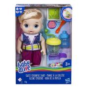 Lalki dla dziewczynek - Hasbro Baby Alive Słodka przekąska Chłopiec blondyn E0635 E0635 - miniaturka - grafika 1